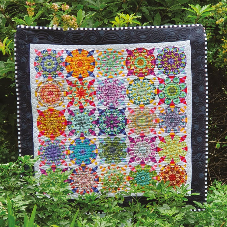 Paddle Wheel Quilt Kit with Pattern and Templates or Full Kit with Pattern, Templates and EPP Papers