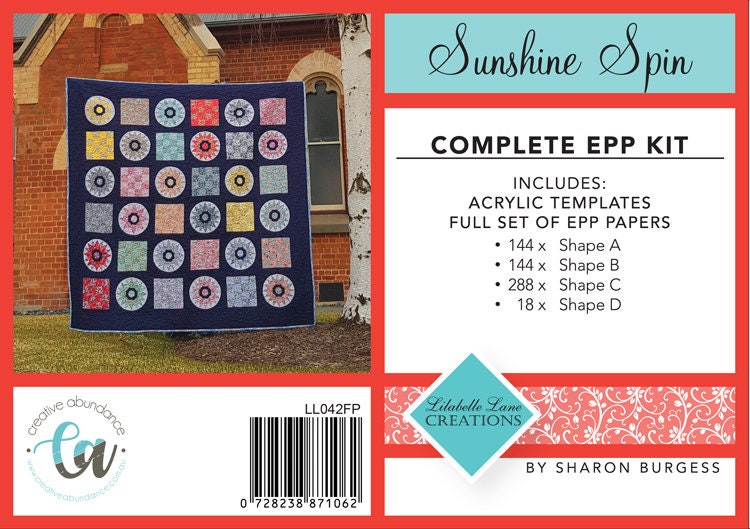 Sunshine Spin - Full Kit with Pattern, Templates and EPP Papers