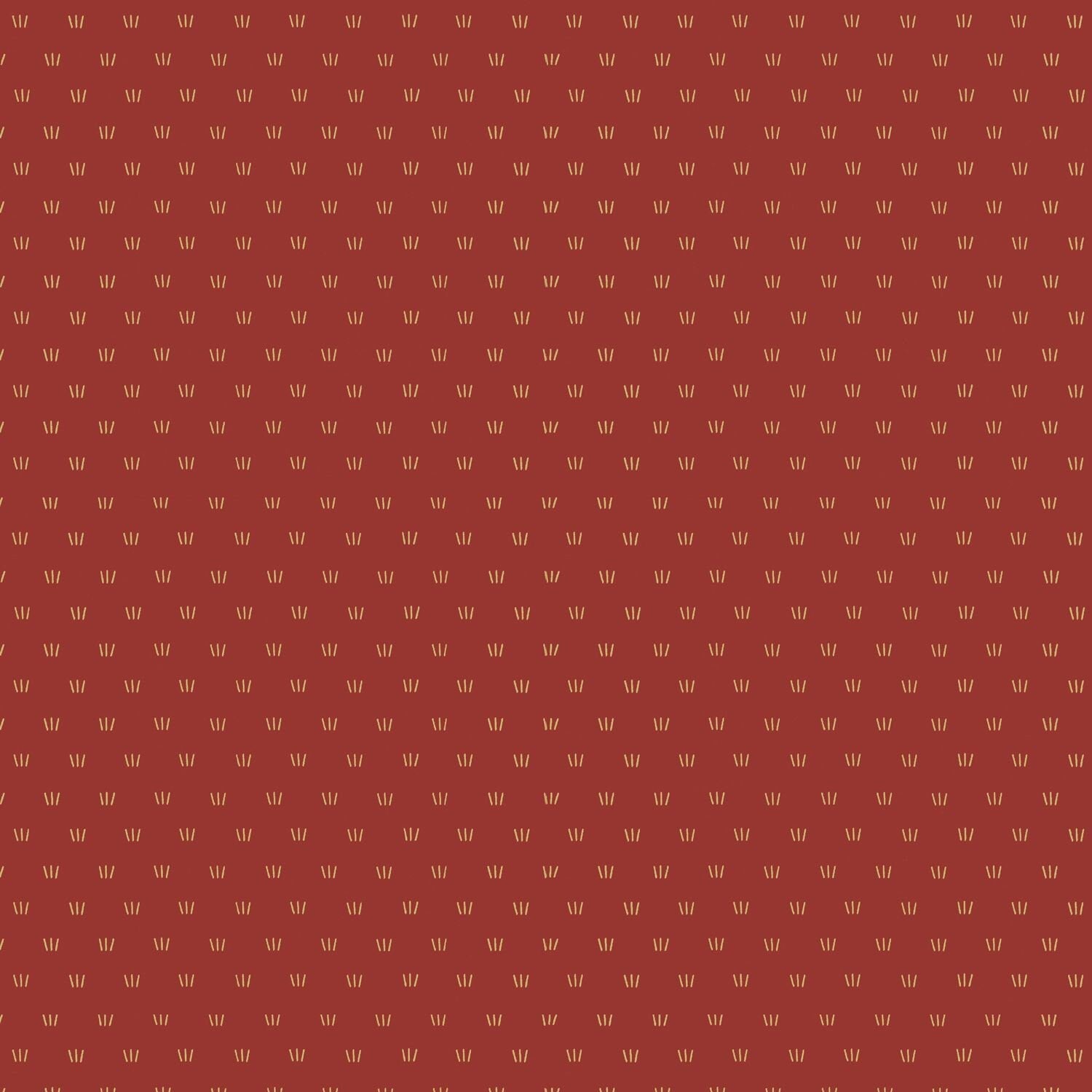 Christmas in Australia Coordinates - Gold Grass On Red Fat Quarter (.25m)