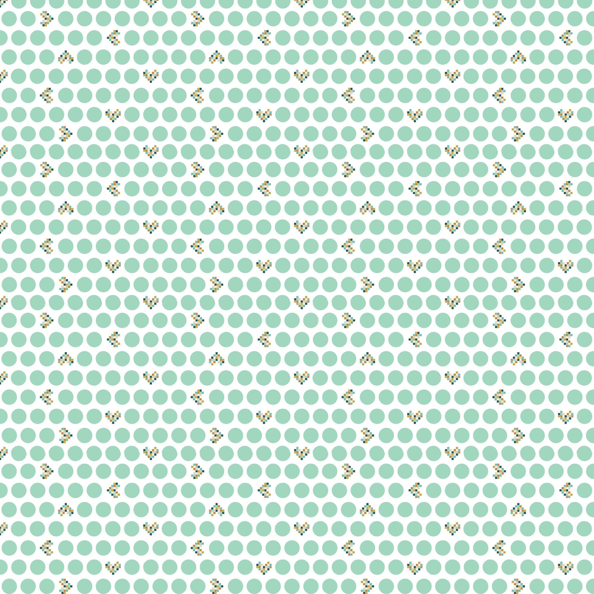 Baby on Trend Storybook Vol.2 Sea Glass Spot - Fat Quarter (.25m)