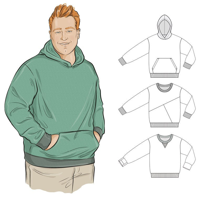 Men's Drop Sleeve Sweater Pattern
