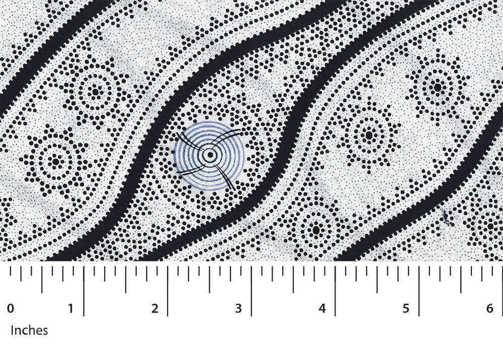 Aboriginal Indigenous Stars in the Sky - White- Fat Quarter (.25m)