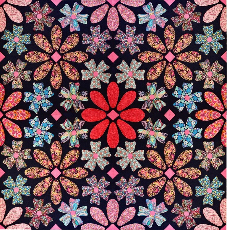 Wild Spring Blossom Quilt Pattern or Pattern and Template Set