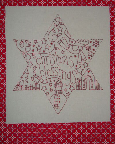 Christmas Blessings Star Embroidery Kit