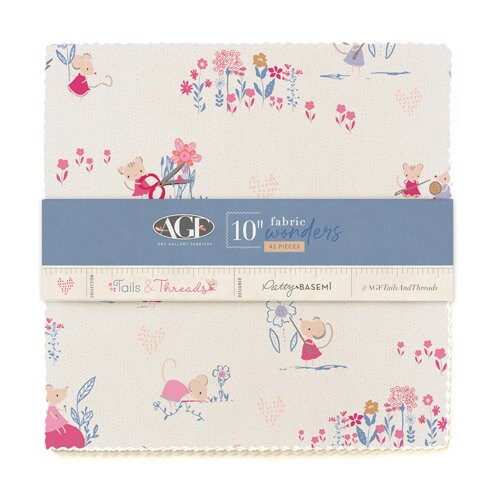 Tails and Threads Fabric Wonders 10&quot; Squares - 42 Pieces Each