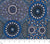 Aboriginal Indigenous Wild Bush Banana & Tomato Viscose/Rayon in Blue - 50 cm x 140 cm