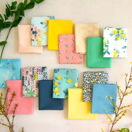 Capri by Katarina Roccella for Art Gallery Fabrics - 10" SQ - 42 pieces - Fabric Wonders 100% Cotton