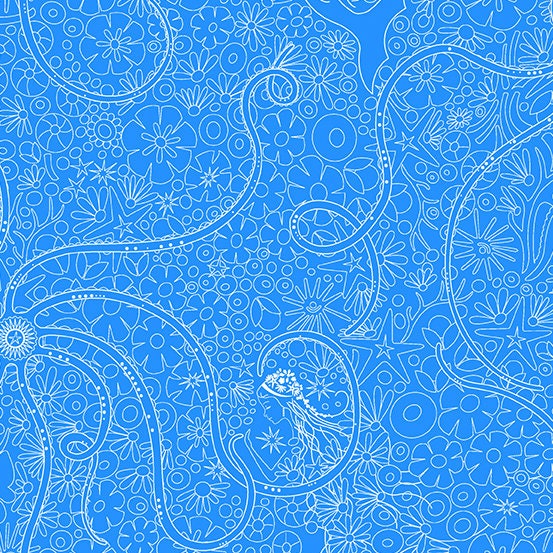 Sun Print 2022 By Alison Glass - Depths in Lake - Fat Quarter (0.25m)