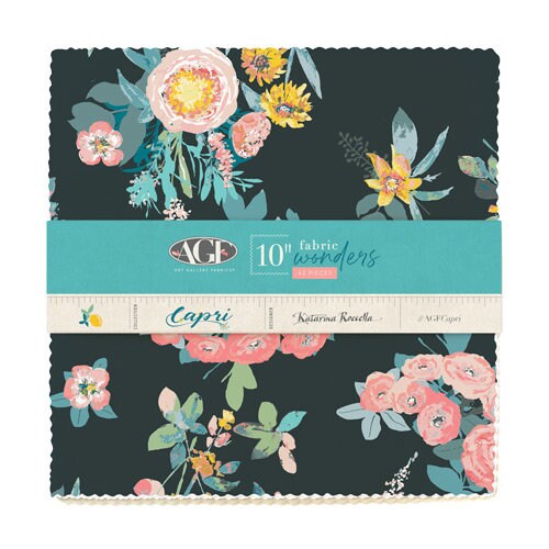 Capri by Katarina Roccella for Art Gallery Fabrics - 10" SQ - 42 pieces - Fabric Wonders 100% Cotton