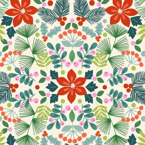 Joy By Alexander Henry - in Natural - Fat Quarter (0.25m)