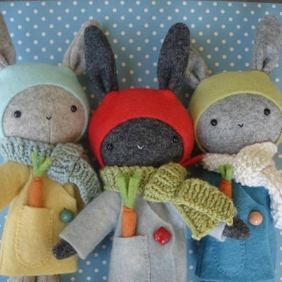 Thistledown Rabbits Pattern and Felt Kit