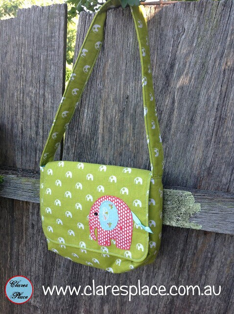 Balancing Elephants Girls Messenger Bag Pattern