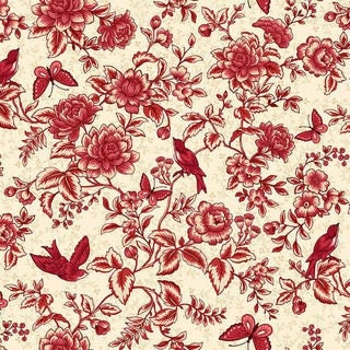 Tarrytown Floral Toile by Michelle Yeo - Fat Quarter (.25m)