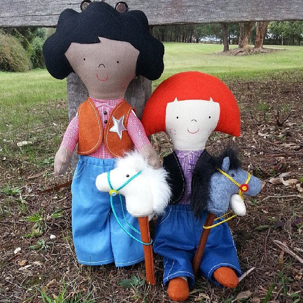 Winnie and Pip Horsing Around