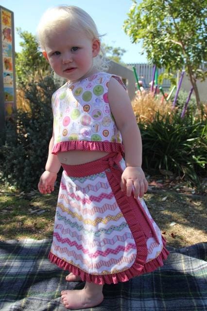 Peaches - Reversible Wrap Skirt and Top Pattern