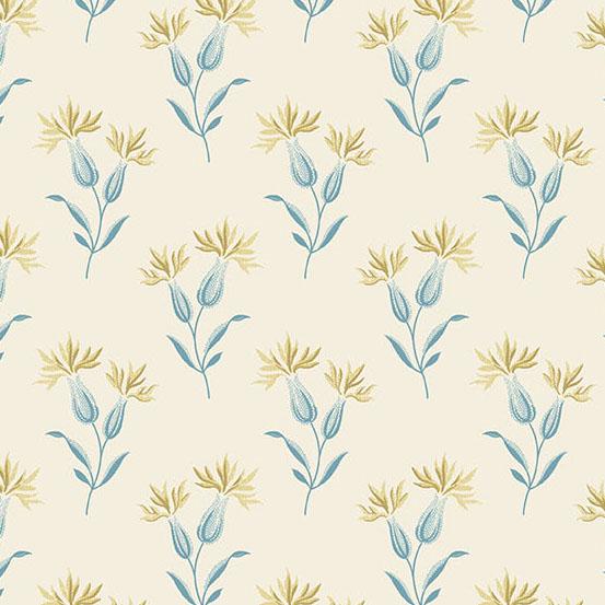 Beach House Sea Lavender Cream by Edyta Sitar of Laundry Basket Quilts - Fat Quarter