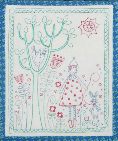 Millies Garden Walk Stitchery Kit