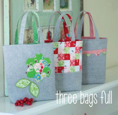 Three bags Full Gift Bags Pattern