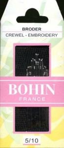 Bohin Broder Crewel Embroidery Needles - Multi Size