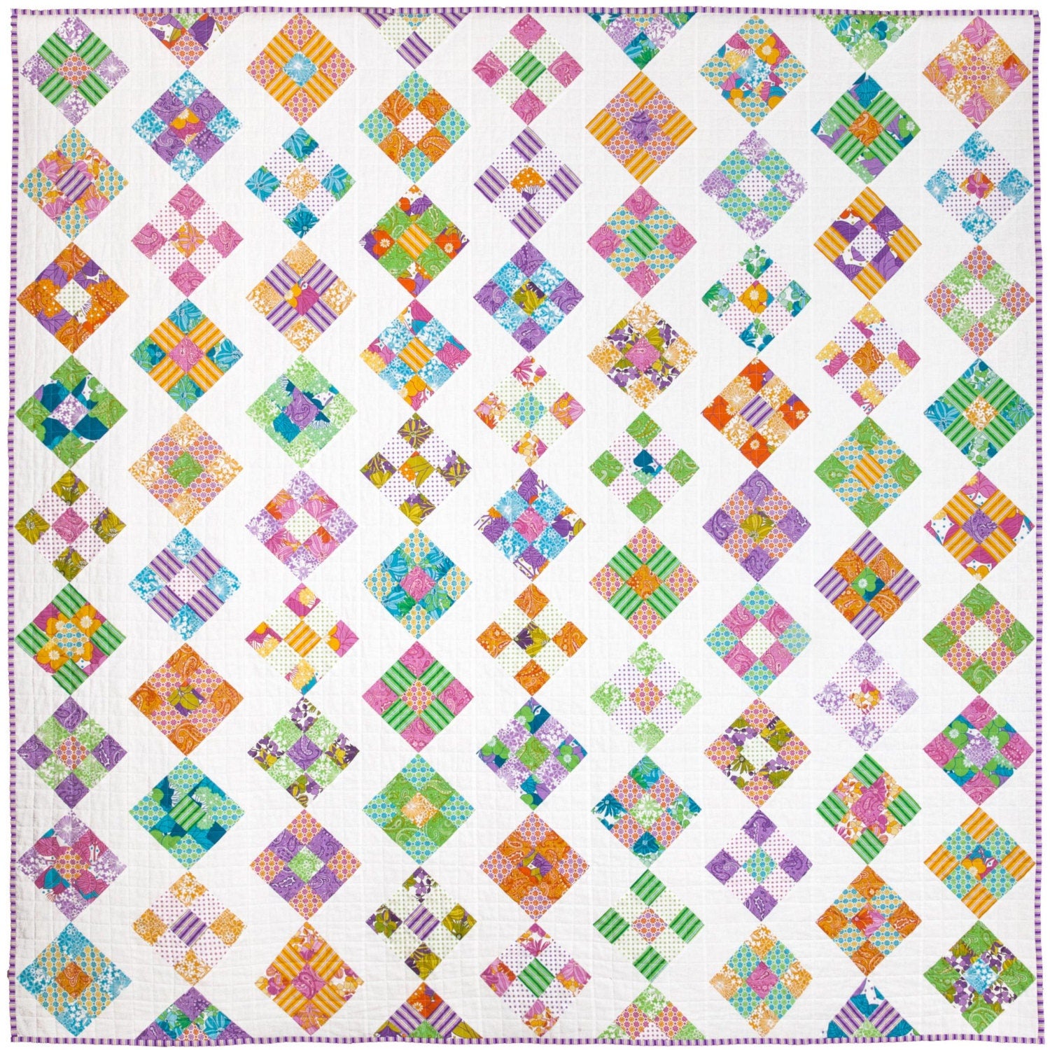 Emma Louise Premium Quilters Cotton -  White - 50 cm