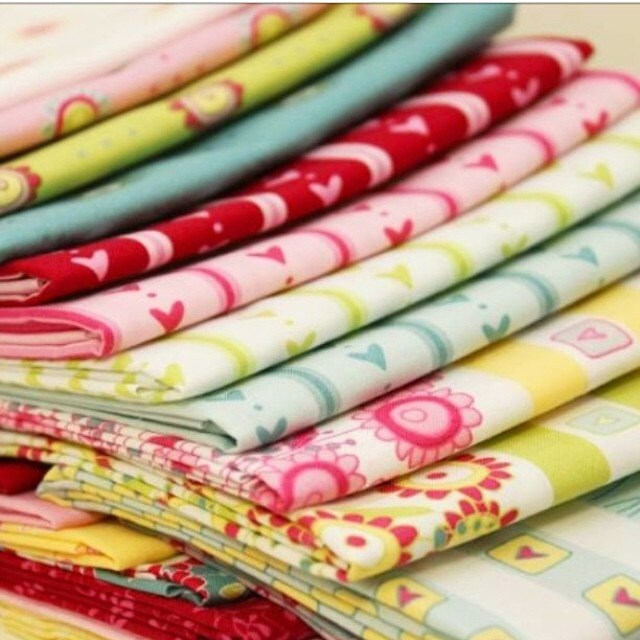 Hearts and Happy Flowers, Happy Vine in Yellow - 1 metre