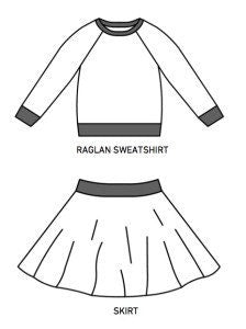 Scout Unisex Raglan Sweatshirt Pattern