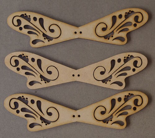 Wooden Laser Cut Angel Wings