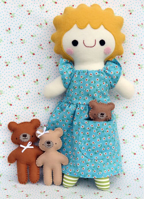 Goldilocks and the Three Bears Toy Pattern