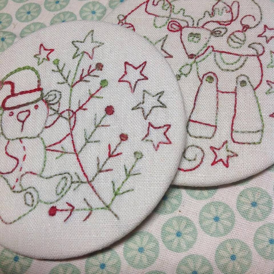 Christmas Snowflake Stitcheries and Frame