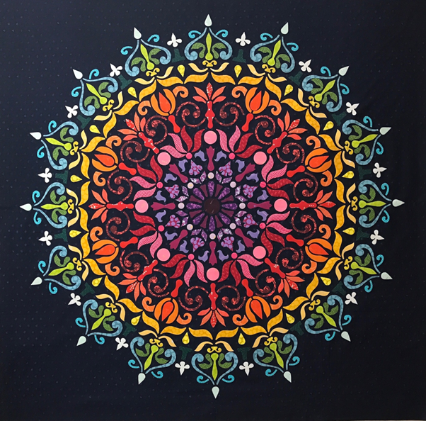 Mandalightful Quilt Pattern or Pattern and Template Set